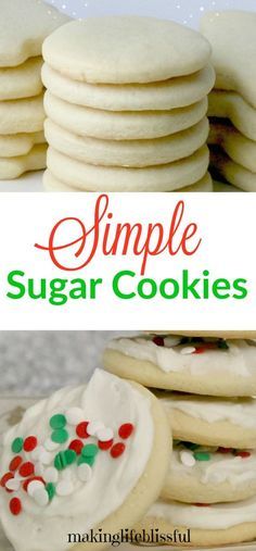 Easy sugar cookie recipe and they taste heavenly! Simple sugar cookies with easy ingredients and without crazy steps. Easy Sugar Cookie Recipe, Simple Sugar Cookies, Chocolate Chip Shortbread Cookies, Cookies Making, Sugar Cookie Recipe Easy, Easy Cupcake Recipes, Toffee Cookies, Simple Sugar, Chewy Sugar Cookies