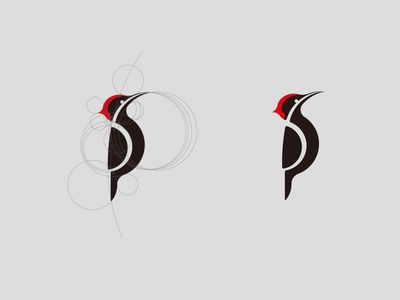 Woodpecker Woodpecker Tattoo Design, Woodpecker Logo, Woodpecker Tattoo, Woodpecker Illustration, Wood Sketch, Logo Bird, Alfabet Font, Bird Logo Design, Sketch Icon