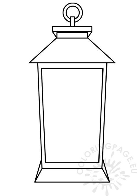 Lantern Patterns Templates, Lantern Clipart Black And White, Printable Lantern Templates, Christmas Lantern Craft, Lantern Template Free Printable, Lantern Drawing Simple, Lantern Outline, Lantern Coloring Page, Lantern Printable