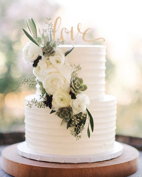 Cake Fresh Flowers, Cakes With Flowers, Wedding Cake Designs Simple, Wedding Cake Simple Elegant, Flowers Wedding Cake, Wedding Cake Fresh Flowers, Pretty Wedding Cakes, Fresh Flower Cake, Dream Wedding Cake