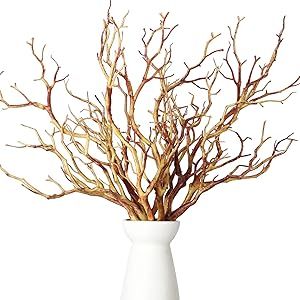 Geosar Plastic Manzanita Branches Artificial Fake Antler Shaped Tree Branch Small Decorative Plant Twigs Branch for Wedding Table Decor Baby Shower Party Supplies (Light Brown, 10 Pieces) Beach Theme Centerpieces, Dried Tree Branches, Artificial Tree Branches, Manzanita Branches, Dry Tree, Faux Branches, Branches Diy, Artificial Branches, Twig Branch