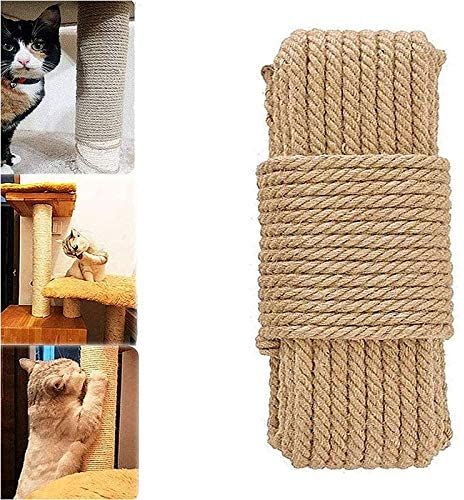 Cat Natural Sisal Rope for Scratching Post Tree Replacement, Hemp Rope for Repairing, Replacement Cat Tree and Tower (6mm 66Ft) : Amazon.ca: Pet Supplies Climbing Frame Diy, Cat Scratch Post, Diy Cat Tower, Cat Tree Scratching Post, Cozy Beds, Animal Supplies, Furniture Scratches, Types Of Cats, Cat Bed Furniture