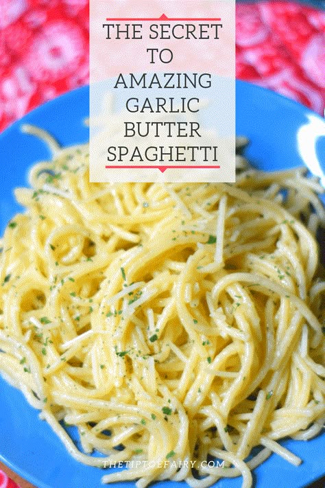 I found the secret to make amazing garlic butter spaghetti and so many other Italian dishes. It's so simple, but delicious. #spaghetti #recipes #garlicbutter Garlic Butter Spaghetti, Spaghetti Pasta Recipe, Butter Spaghetti, Garlic Butter Noodles, Garlic Butter Pasta, Spaghetti Recipes Easy, Delicious Spaghetti, Garlic Spaghetti, Noodle Recipes Easy