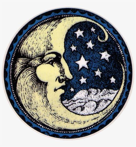 Vintage Moon, Sun Moon And Stars, Moon Illustration, Celestial Art, Arte Inspo, Sun Moon Stars, On The Moon, Moon Art, Moon And Stars