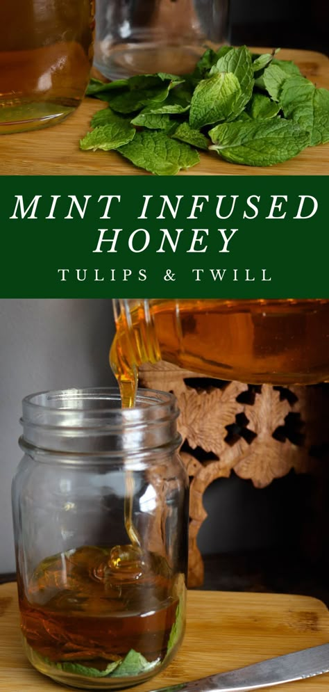 Herbal Infused Honey, Mint Infused Honey, Diy Flavored Honey, Honey Infused Recipes, Lavender Infused Honey, Infused Oil Recipes Cooking, Oil Infusion Recipes, Infused Honey Recipes, Honey Infusions