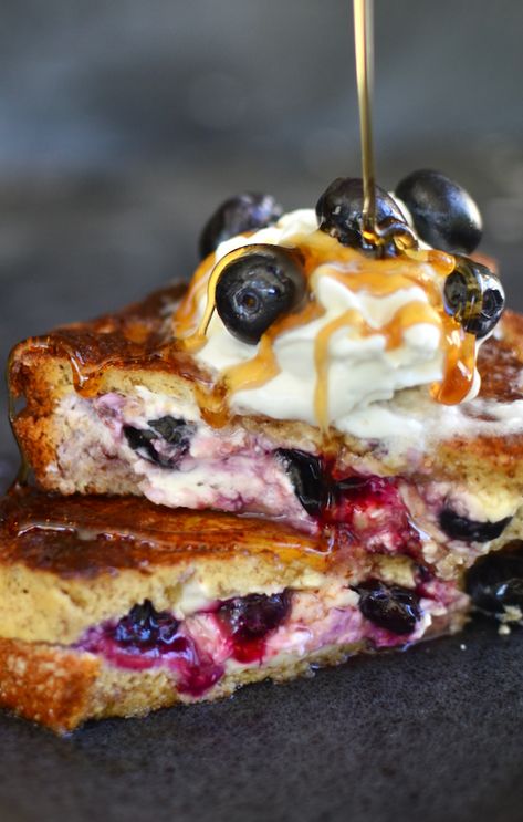 Blueberry Cheesecake Stuffed French Toast, Cream Cheese Stuffed French Toast Recipe, Cheesecake French Toast, Pumpkin Cream Cheese Muffins, Stuffed French Toast, Kids Baking, French Toast Breakfast, Blueberry French Toast, Family Breakfast