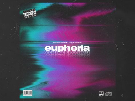 euphoria - Fatboiislimm Desain Editorial, Album Art Design, Cover Art Design, Album Artwork, Album Cover Design, Album Cover Art, Album Design, Design Posters, Design Graphique