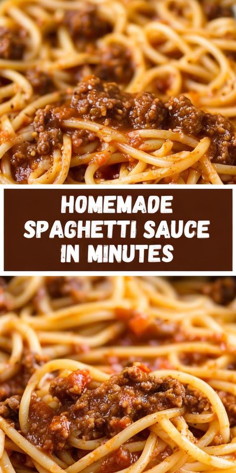 Indulge in authentic Italian taste with this easy homemade spaghetti sauce recipe! Perfect for family dinners and packed with rich flavors. #ItalianCuisine #EasyRecipes #PastaLovers #HomemadeSauce #ComfortFood Quick Spaghetti Sauce, Homemade Italian Spaghetti Sauce, Homemade Spaghetti Meat Sauce, Best Homemade Spaghetti Sauce, Italian Spaghetti Sauce, Perfect Spaghetti, Homemade Spaghetti Sauce Easy, Spaghetti With Meat Sauce, Spaghetti With Meat