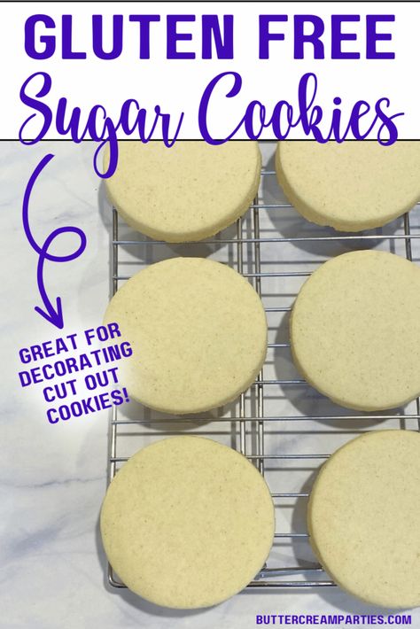 Gluten Free Shaped Cookies, Gluten Free Sugar Cookie Cutouts, Gluten Free Pillsbury Sugar Cookies, Gluten Free Sugar Cookie Recipe Cut Out, Gluten Free Cutout Cookie Recipe, Gluten Free Royal Icing Cookies, Gluten Free Rolled Sugar Cookies, Best Gluten Free Sugar Cookie Recipe, Gluten Free Sugar Cookies Almond Flour