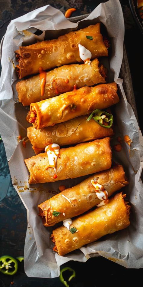 Buffalo Chicken Taquitos [35 Minutes] - Chasety Buffalo Chicken Taquitos, Chicken Taquitos, Human Food, Full Meal Recipes, Buffalo Chicken, Food Inspo, Food Obsession, Cafe Food, Pretty Food