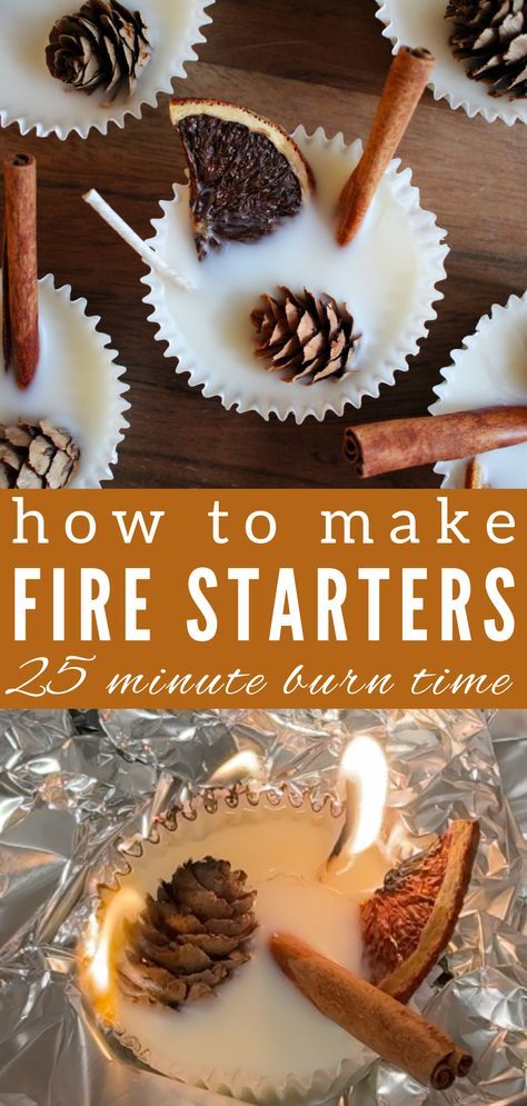 Indoor Fire Starters Diy, Homemade Fire Starters Dryer Lint, Diy Beeswax Fire Starters, Diy Wax Firestarters, Home Made Fire Starter, Diy Firestarters How To Make, Wax Fire Starters Diy, How To Make Fire Starters, Diy Fire Starters Homemade