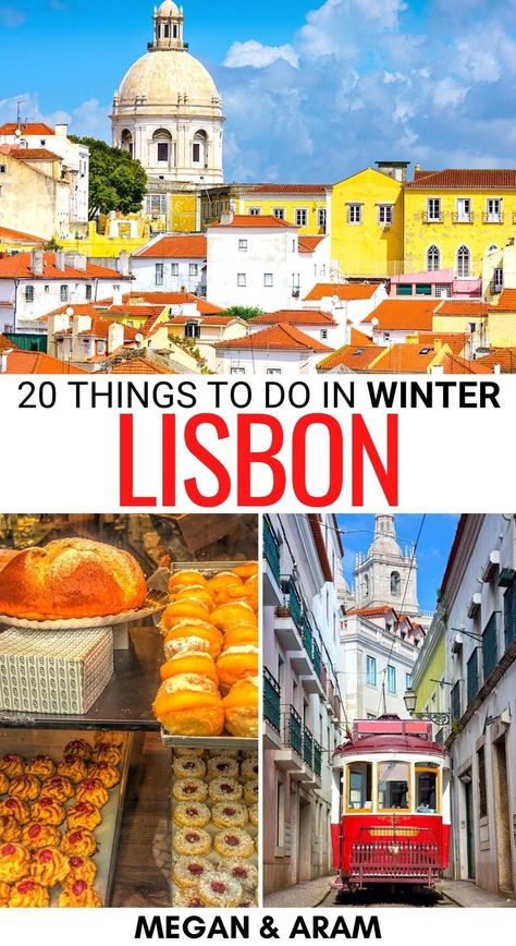 Portugal In Winter, Lisbon Christmas, Lisbon Winter, Lisbon In Winter, Portugal Winter, Lisbon Trip, Winter Vacation Ideas, Evora Portugal, What To Wear In Winter