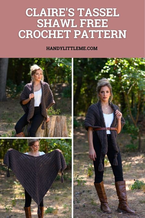 Wrap Shawl Outfit, Double Crochet Shawl Pattern Free, Modern Outlander Fashion, Wrap Shawl Crochet Pattern, Crochet Outlander Shawl Free Pattern, Crochet Outlander Patterns, Outlander Clothing Patterns, Winter Shawl Crochet Pattern, Outlander Diy