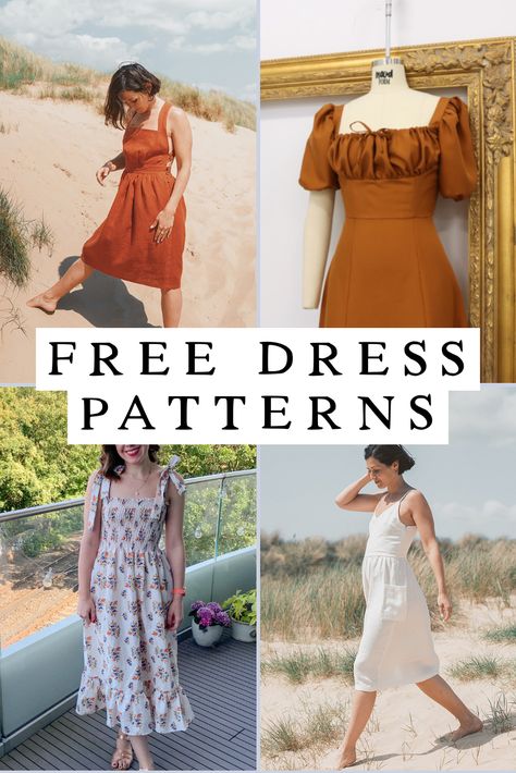 Free Dress Sewing Patterns, Summer Dress Sewing Patterns, Robe Diy, Dress Sewing Patterns Free, Sewing Patterns Free Women, Free Dress, Summer Dress Patterns, Sewing Projects Clothes, Dress Patterns Free