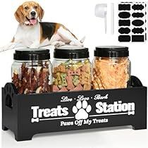 Dog Food Bin, Dog Treat Jars, Dog Treat Holder, Dog Treat Container, Pet Station, Pet Food Storage Container, Make Dog Food, Dog Food Container, Pet Organization