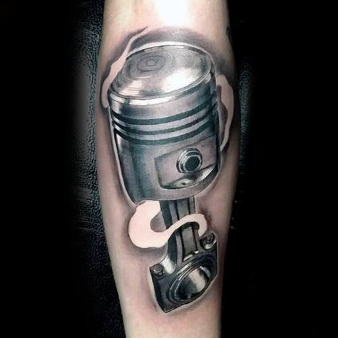 Mens Forearms Grey Engine Tattoo Engine Tattoo Mechanical, Engine Tattoo Ideas, Car Engine Tattoo, Jeep Tattoo, Piston Tattoo, Arm Tattoo Men, Engine Tattoo, Gear Tattoo, Lion Art Tattoo