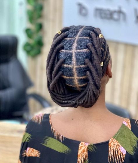 Tread Wool Hairstyles, Kiko Hairstyle With Rubber Thread, Hairstyles With Wool Thread, Wool Threading Hairstyles African Hair, Wool Style Hair, Hairstyle With Thread, Threaded Hairstyles African Hair, Thread Styles For Natural Hair, Kiko Hairstyle With Brazilian Wool