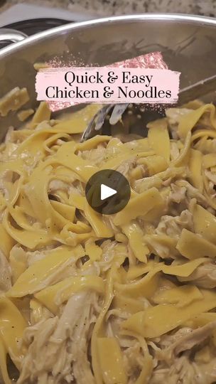 18K views · 527 reactions | Quick & Easy Chicken & Noodles Recipe  •4 tbsp melted butter •4 tbsp all purpose flour  •7 cups chicken broth  •1 tsp. garlic powder  •1 tsp. onion powder  •1-2 tsp. black pepper  •½ tsp - 1 tsp. salt (salt to taste)  •16 oz. Amish egg noodles  •1 rotisserie chicken or 2-3 cups of any leftover chicken you have  •1/2 cup milk or half and half   Melt butter down, add in flour. Whisk constantly and cook for 2-3 minutes. Then add in chicken broth, seasonings and noodles. Boil for 12-15 minutes or until tender. Add in cooked chicken and milk. It's done once you see it start bubbling again. Easy & delicious! | The Craftologist | The Craftologist · Original audio Egg Noodle Recipes Chicken, Easy Chicken Noodles, Amish Egg Noodles, Egg Noodles Chicken, Egg Noodles Recipes, Egg Noddles, How To Cook Noodles, Egg Noodle Casserole, Chicken Noodles Recipe