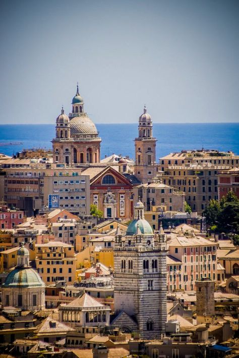 *🇮🇹 Colorful Mediterranean city by the sea (Genova, Italy) by Thomas Fodor 🏙 Genova Italy, Magic Places, City By The Sea, Genoa Italy, Places In Italy, Visit Italy, Italy Vacation, Genoa, Places Around The World