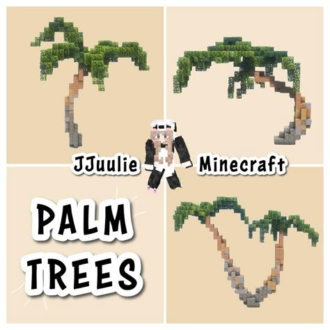 Custom Palm Trees 🌴 ——————————————— ★❤️ Follow for more minecraft inspirations! ★ 🗒️ Repost with credits only! ——————————————— ★ ✨ Complementary Unbound Shaders ★ 👉 Version 1.20.4 ★ 👥 Build by @jjuulieminecraft ——————————————— Tags: #minecraft #minecraftbuild #minecraftideas #minecraftbuilds #minecrafthacks #minecraftpe #nature #palm #palmtrees #custom #build 4d Minecraft Theme Park, Minecraft Beach, Minecraft Island, Cool Minecraft Seeds, Minecraft Tree, Minecraft Decor, Desert Trees, Jungle Beach, Minecraft Idea