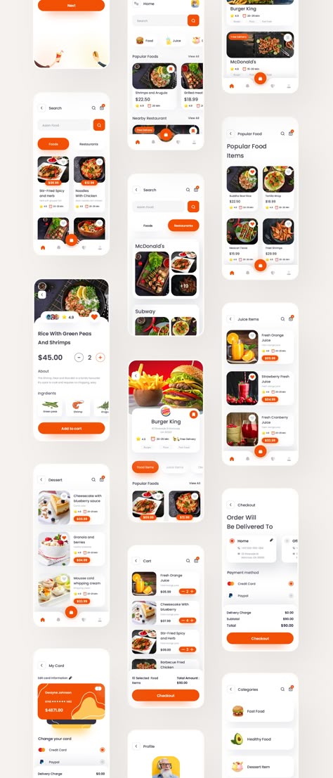 FoodKo - Food Delivery Ui Kit Food Delivery UI Kit For Figma & Adobe XD #Advertisement, #Food, #sponsored, #FoodKo, #Delivery, #Kit Food Application Design, Food Ordering App Ui Design, Food Website Layout, Food App Ui Design, Food Delivery Design, Food App Design, Desain Ux, Food Ordering App, Food Web Design