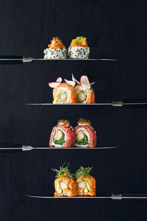 Foto Sushi, Sushi Photography, Japanese Food Photography, Asian Food Photography, Sushi Ideas, Sushi Roll Recipes, Sushi Menu, Food Photoshoot, Sushi Chef