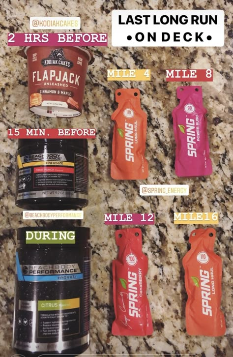 Prep For Half Marathon, First Marathon Tips, Marathon Training Food Plan, Runners Grocery List, Marathon Diet Plan Runners, Marathon Must Haves, Food For Runners Training, 10k Marathon Aesthetic, Half Marathon Gear