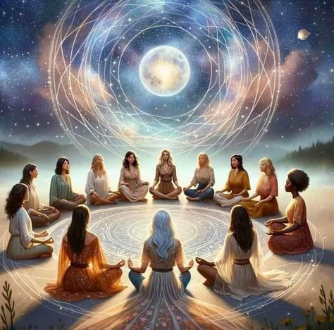 Circle Of Women Dancing, Soul Tribe Art, Sisterhood Vision Board, Women’s Circle Aesthetic, Woman’s Circle, Woman Circle Divine Feminine, Womens Circle Divine Feminine, Women’s Circle, Retreats Spiritual