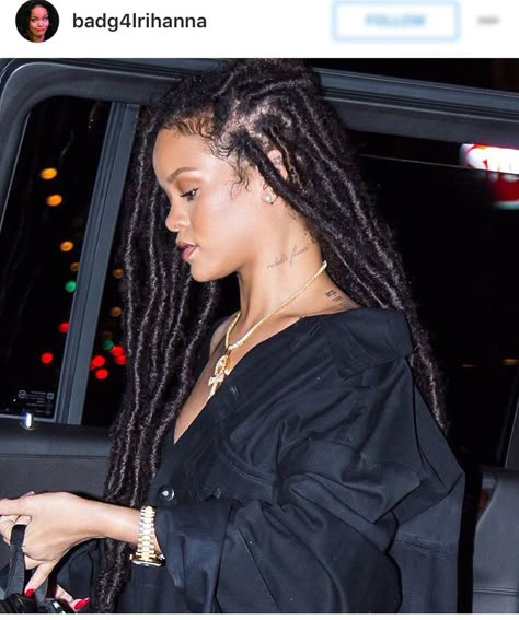 Rihanna Inspired Faux Locs, Rihanna Locs, Rihanna Faux Locs, Rihanna Dreads, Rihanna Dreadlocks, Jumbo Locs, Faux Locs Hairstyles, Cute Braided Hairstyles, Protective Hairstyles Braids