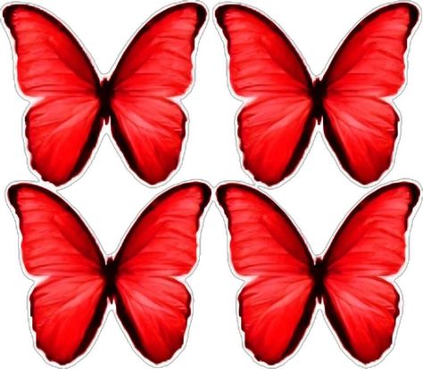 Butterfly Printable Template, Butterfly Cake Topper, Cake Topper Printable, Birthday Cake Topper Printable, Butterfly Printable, Butterfly Cakes, Red Butterfly, Birthday Cake Toppers, Template Printable