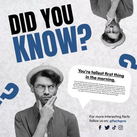 #Questions_Social_Media_Post #Social_Media_Post_Ideas_Design #Did_You_Know_Instagram_Post_Design #Instagram_Quiz_Design Question Mark Template, Facts About Life, Digital Advertising Design, 10 Interesting Facts, Instagram Template Free, Social Media Content Calendar, Canvas Learning, Did You Know Facts, Social Media Advertising