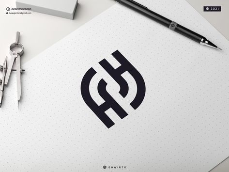 Hh Monogram, Crochet Stitches Cheat Sheet, H Letter Logo, Three Letter Logos, Hh Logo, Logo Monogramme, H Letter, H Monogram, Inspiration Logo Design