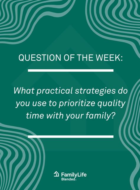 Life moves fast, but family time is timeless. 

We want to hear how you make quality time a priority in your busy lives. 

Let's inspire each other to create lasting memories together!

#FamilyLifeBlended #FamilyTime #MakingMemories #QuestionOfTheWeek Busy Life, Making Memories, Quality Time, Family Time, Family Life, Encouragement, To Create, Let It Be, Quotes