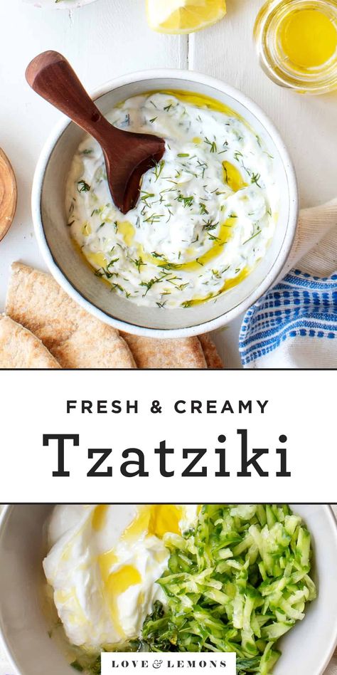 Tzatziki Recipe - Love and Lemons Tziki Sauce Recipe Greek Yogurt, Tziki Sauce Recipe, Tziki Sauce, Tzaziki Sauce, Make Tzatziki Sauce, Tzatziki Sauce Recipe Easy, Arabisk Mad, Tzatziki Recipe, Tzatziki Sauce Recipe