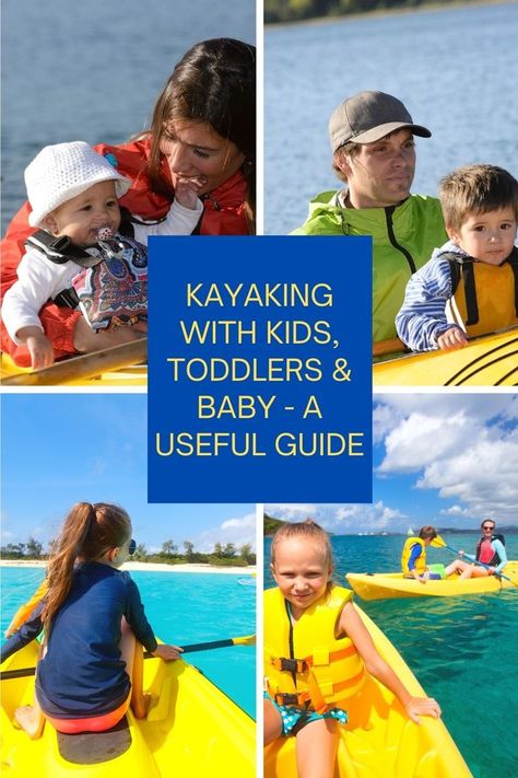 A useful guide about do's and dont's of when taking your kids or small children out on water with a kayak. Kayaking With Toddler, Family Kayaking, Kids Kayak, Kayaking Essentials, Road Schooling, Toddler Packing List, Kayaking Ideas, Kayaking With Kids, Kayaking Outfit