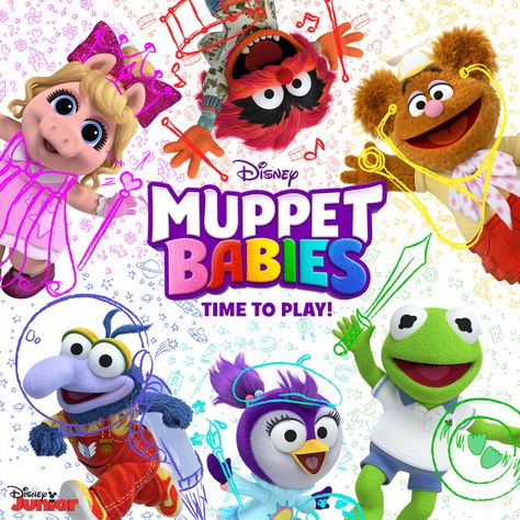 Kermit, Piggy, Fozzie, Animal, Gonzo & Summer! Muppets Party, Disney Jr, Muppet Babies, Baby Posters, Watch Cartoons, Miss Piggy, Baby Themes, Mia 3, Disney Shows