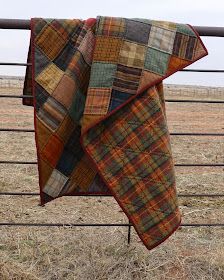 Corduroy Quilts Patchwork, Corduroy Quilt Patterns, Corduroy Quilt, Country Quilt, Wool Ideas, Primitive Quilts, Flannel Quilts, Boy Blanket, Plaid Quilt