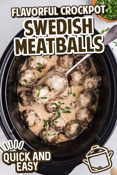 Crock Pot Swedish Meatballs Easy Meatball Soup Crockpot, Sweetish Meatballs Recipe Crockpot, Swedish Meatball Recipe Appetizers, Dinner Ideas When Your Sick, Easy Slow Cooker Swedish Meatballs, Slow Cooker Swedish Meatballs Frozen, Crockpot Swedish Meatballs Easy, Crockpot Swedish Meatballs Frozen, Meatball Appetizer Recipes Crockpot