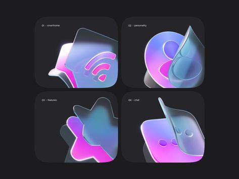 Visual Advertising, 3d Ui, Icon Set Design, Card Ui, App Screenshots, Finance Icons, 3d Elements, Graphic Motif, Brand Icon