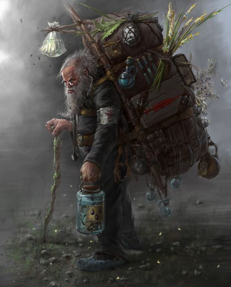 Old Apothecary, Npc Ideas, Heroic Fantasy, Dungeons And Dragons Characters, D&d Dungeons And Dragons, Concept Art Character, Dnd Art, Rpg Characters, Warhammer Fantasy