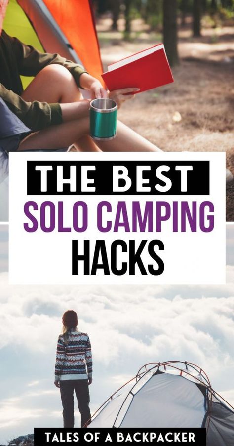 Solo Camping Women, Zelt Camping Hacks, Camping Solo, Zelt Camping, Camping Tips And Tricks, Solo Camping, Camping Inspiration, Rv Camping Tips, Retro Camping