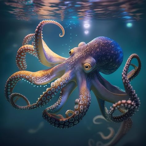 Octopus Photography, Octopus Sketch, Ocean Creatures Art, Octopus Pictures, Octopus Images, Octopus Artwork, Octopus Drawing, Octopus Painting, Tattoo Nature