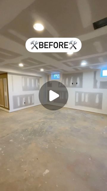 Unfinished Basement Before And After, Basement Remodel Color Schemes, Basement Feature Wall Ideas, Basement Wainscoting Ideas, Basement Beam Cover Ideas, Basement Set Up Ideas, Multiple Tv Wall Ideas Man Cave, Finished Basement With Exposed Ceiling, Finish Basement On A Budget