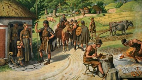 A fascinating new study chronicles the family histories of European Bronze Age households, revealing the presence of surprising marital practices, patterns of inheritance, and the unexpected early emergence of social inequality within these homestead farms—including the possible use of slaves or servants. Ancient Artifacts Archaeology, Bronze Age Tools, Conan The Barbarian Comic, Bronze Age Collapse, Ancient Artifacts Prehistoric, Bronze Age Civilization, Sea Peoples, Ancient Europe, Ancient Warfare