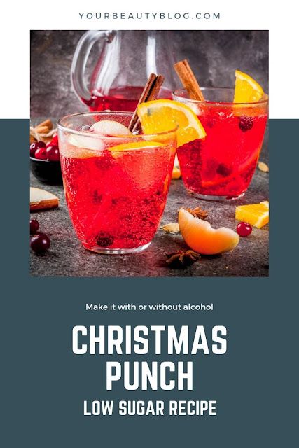 Best Christmas Punch, Sugar Free Juice, Christmas Drinks Nonalcoholic, Holiday Punch Recipe, Cranberry Punch, Alcoholic Punch Recipes, Low Carb Christmas, Christmas Punch Recipes, Gin Recipes