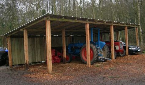 Tractor Shed Ideas, Equipment Shed, Pole Shed, Tractor Shed, Farm Storage, Shed Diy, Pole Barn Garage, Loafing Shed, Building A Pole Barn