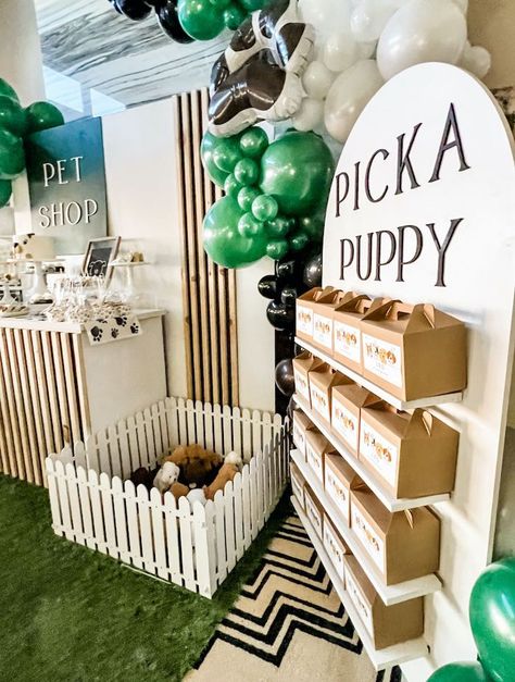 Adopt A Puppy Party, Puppy Birthday Party Theme, Dog Adoption Party, Puppy Birthday Theme, Pet Adoption Birthday Party, Puppy Party Favors, Adopt A Puppy, Dog Themed Birthday Party, Dog Themed Parties