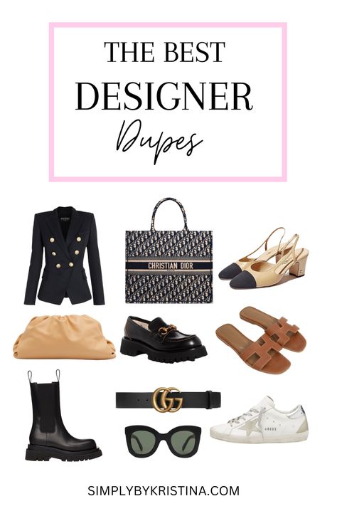 The ultimate guide for the best high-quality Luxury Designer Dupes with links. These finds will save you tons of money and won’t break the bank. amazon finds | designer dupes | luxury finds | Budget friendly | outfit inspiration | designer aesthetic | Luxury Dupes Bougie Amazon Finds, Givenchy Shark Boots, Luxury Staples, Shark Boots, Givenchy Shark, Budget Luxury, Bottega Veneta Pouch, Handbag Styles, Balmain Blazer