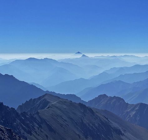 Light Blue Mountain Aesthetic, Blue And Blue Aesthetic, Blue Mountain Aesthetic, Mountain Aesthetic, Mountains Aesthetic, Wall Aesthetic, Foggy Mountains, Book Board, Dark Lipstick