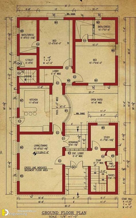 Beautiful House Floor Plans  | Engineering Discoveries 2000 Sq Ft House, Double Story House, Indian House Plans, Home Electrical Wiring, Plan Architecture, Basement House Plans, My House Plans, Smart House, House Plans One Story